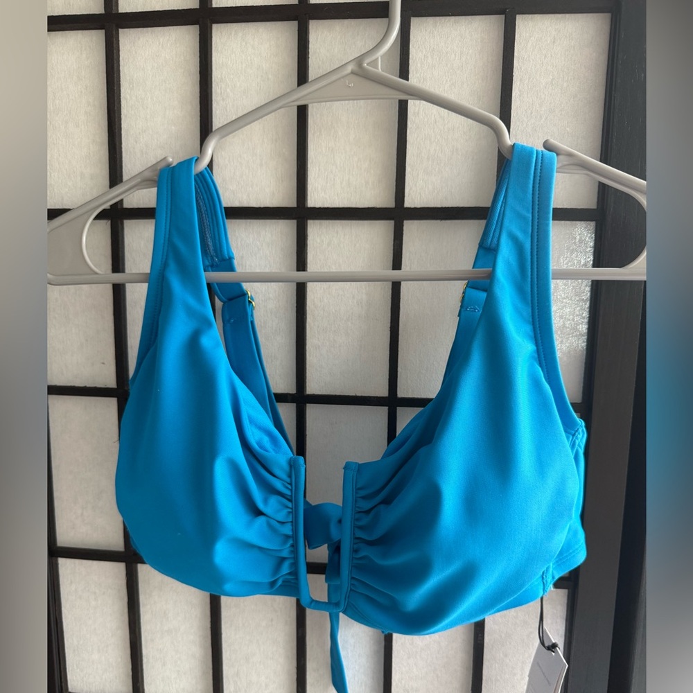 Women’s U-Wire Bralette Bikini Top - Shade & Shore Blue D/DD Cup